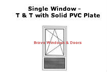 Single Window - T & T with Solid PVC Plate