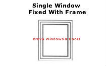Single Window Fixed with Frame
