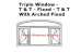 Triple Window - T & T - Fixed - T & T with Arched Fixed