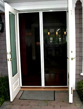 Out Swing French Door Retractable Screens